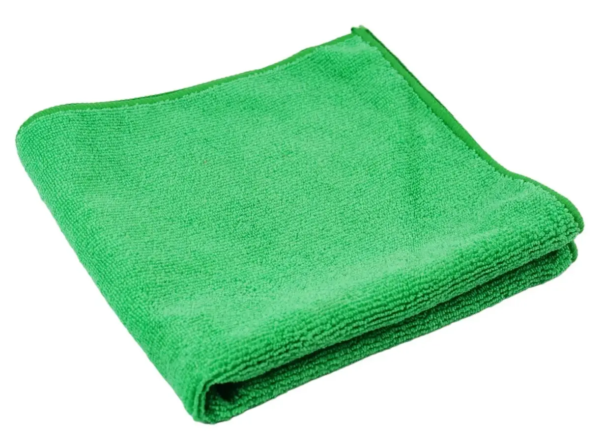 Салфетка из микрофибры зеленая 40x40см плотностью 240г/м2 - AS240G